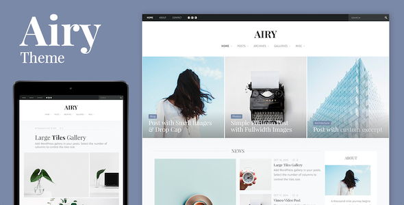 Airy - Flexible Blog & Magazine WordPress Theme Logo